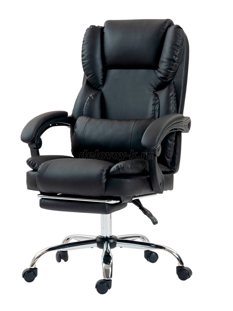 Кресло руководителя с подножкой F5000 экокожа фото