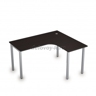 2М.131 Стол криволинейный правый на металлических опорах (1400*1200*750) рис4