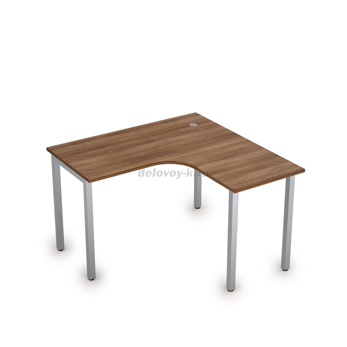 2М.129 Стол криволинейный правый на металлических опорах (1200*1200*750) фото