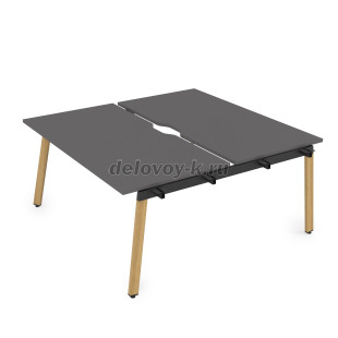 10БДНВ.289 Стол системы БЕНЧ сдвоенный, на 2 рабочих места, начальный (1400*1635*750) рис2