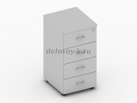 Тумба с замком на верхний ящик 420х450х750 орех рис1