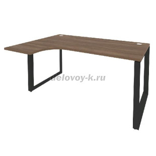 Стол эргономичный левый на О-образном м/к 1580*1180*750 O.MO-SA-4L рис1