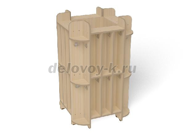 Тумба для полотенец 2-ярусная (40 мест) (ШП-009-40) рис1