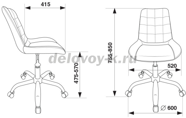 Кресло Бюрократ CH-350SL рис3