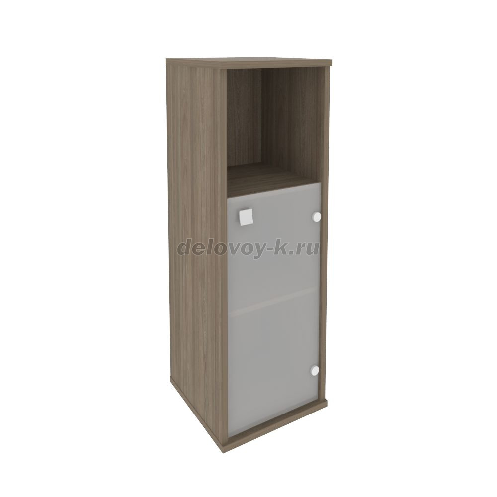 Шкаф средний узкий правый 1 низкая дверь стекло 412*410*1215  Л.СУ-2.2 Пр фото