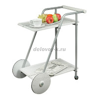 Стол сервировочный Оди металлик белый дуб дымчатый_h_1000 рис1