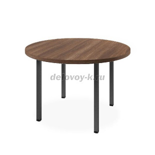 Стол для совещаний круглый на металлокаркасе 1200 мм Lite VL-107 1200*1200*750 рис1