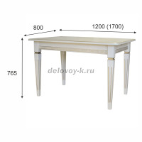 Стол обеденный Васко В 86Н слоновая костьзолото 12017080_i рис2