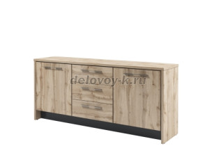 T-13-01 Тумба с 2 дверьми и 3 ящиками. За дверью полка с возм. установки на разную высоту рис1