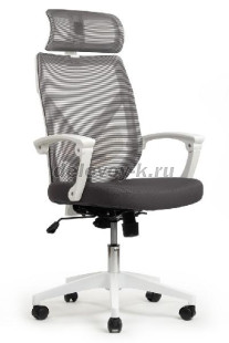 Кресло RIVA CHAIR Oliver (W-203AC) белый пластик сетка/ткань рис1
