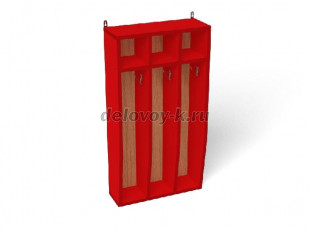 Шкаф для полотенец навесной 3-секционный (ШП-001-3) рис1