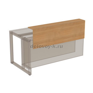 16НПК.012.1 Надставка президиум укороченная для стола переговоров (1100*200*400) рис4