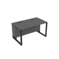 16СП.186 Стол прямой (1600-800-750)_Graphit_Черный рис4