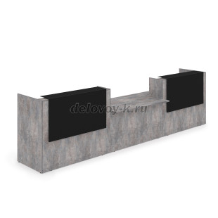 1КРС-КЛ.009.1 Комплект Ресепшн с фартуком HPL 4232*901*1149 с подсветкой рис4