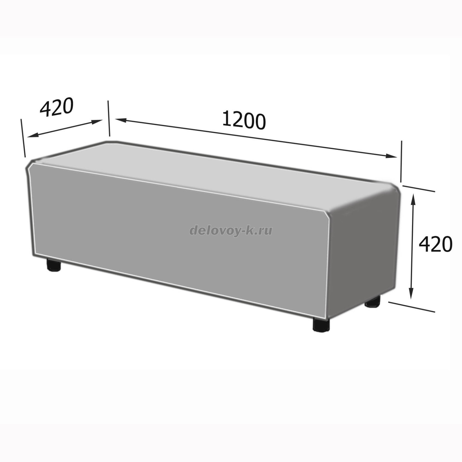 Пуф Маэстро 1200*420*420 фото 2