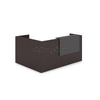 1КР-ДС.102.1 Комплект Ресепшн с фартуком ЛДСП 2344-1777-1161 с подсветкой_Венге_Graphit_1 рис2