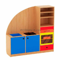 УГОЛОК-КУХНЯ «ХОЗЯЮШКА» (ЦВЕТНОЙ ФАСАД) рис1