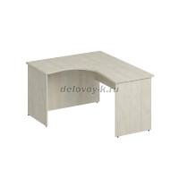 К.134 Стол эргономичный левый 1400-750-1200_Орех французский рис1