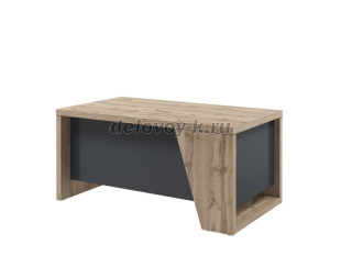 T-116 пр Стол руководителя прямой. Опора со скошенным элементом с правой стороны стола рис1