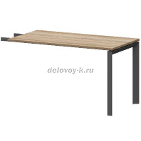 Бриф-приставка на металлокаркасе НТМПБ-П-735 Дуб сафари-Антрацит   _1000 рис1