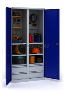 Шкаф инструментальный ИП-2/2  920*500*1860мм рис1