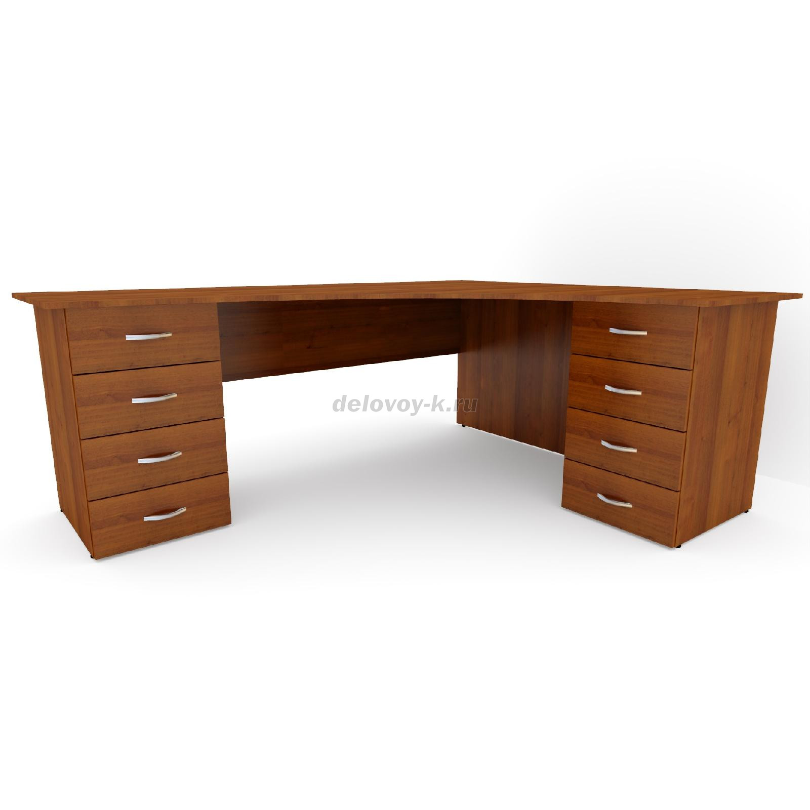 Стол письменный угловой 2-тумбовый правый ДУ-1.18 1600*2000*750 фото