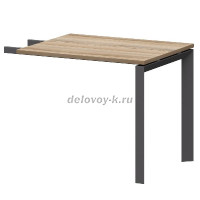 Бриф-приставка на металлокаркасе НТМПБ-П-709 Дуб сафари-Антрацит   _1000 рис1