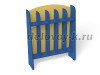 Шкаф для пол. напольный Волна 5-ти секционный, 840*260*1050 (разноцветный (ая), Синий)