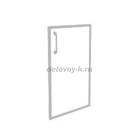 Фасад стекло в раме низкий правый (лакобель, белый) O.SR-3(R) white рис1