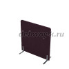 011.МПО.1011 Акустическая мобильная перегородка на стационарных опорах (1000-450-1100) violet_алюминий матовый