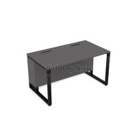16СП.186 Стол прямой (1600-800-750)_Graphit_Черный глянец рис5