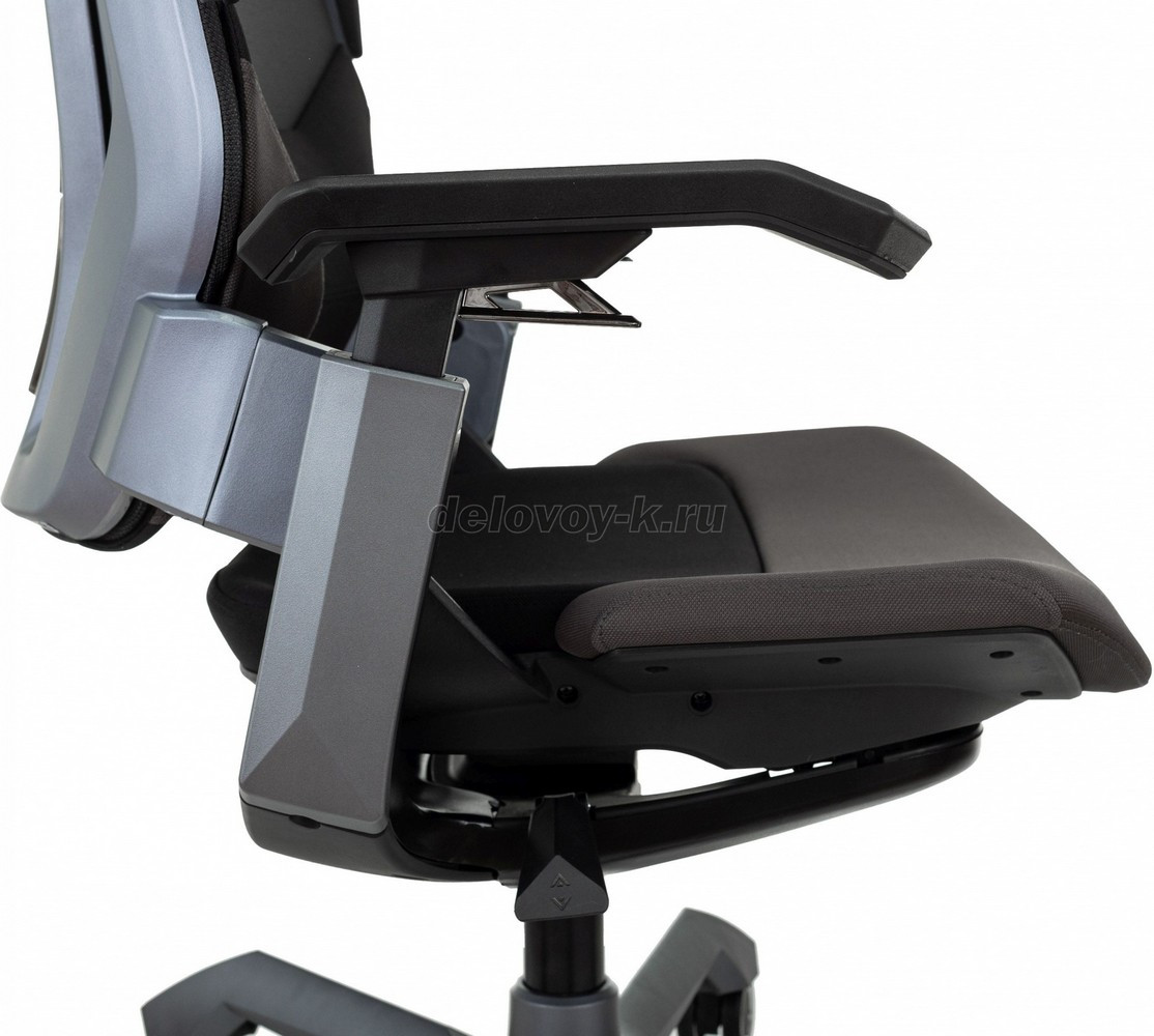 Кресло игровое KNIGHT AERO крестовина пластик серебро фото 2