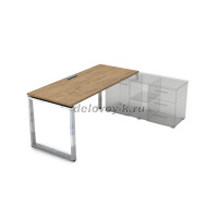 НСТП-О.975 Стол рабочий, прямолинейный три опоры, правый (1800-700-750)  рис2