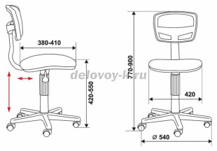 Кресло Бюрократ CH-299NX рис4