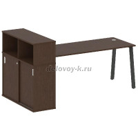 Стол письменный на А-образном мк с опорным шкафом-купе БА.РС-СШК-3.4 рис1