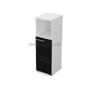 9ПП.017.8 Пенал средний со стеклом и нишей (400*450*1245), правый рис4