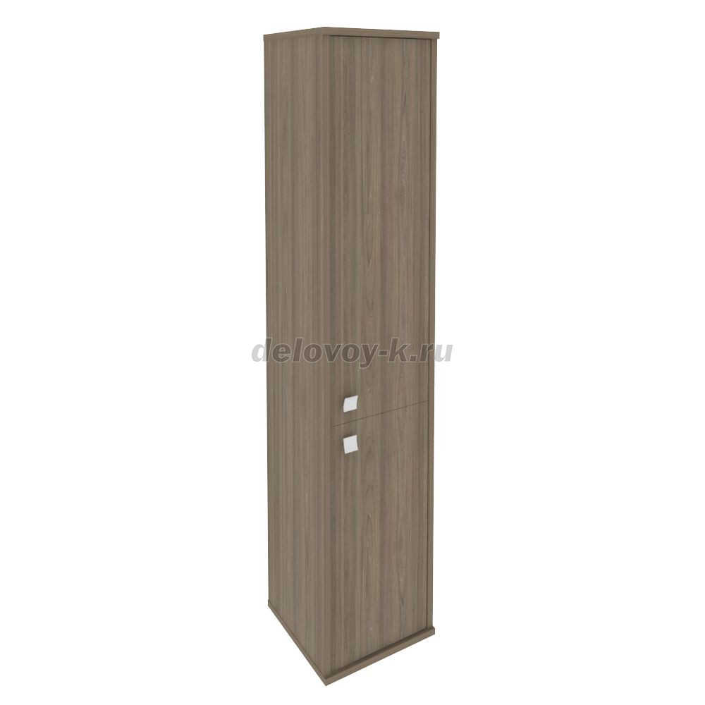 Шкаф высокий узкий правый 1 низкая дверь ЛДСП, 1 средняя дверь ЛДСП 412*410*1980  Л.СУ-1.3 Пр фото