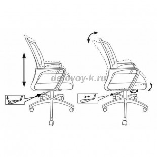 Кресло Бюрократ MC-201 рис2