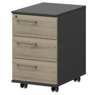 KZT-61 R Тумба мобильная/подвесная правая 416х568х588/648 рис2