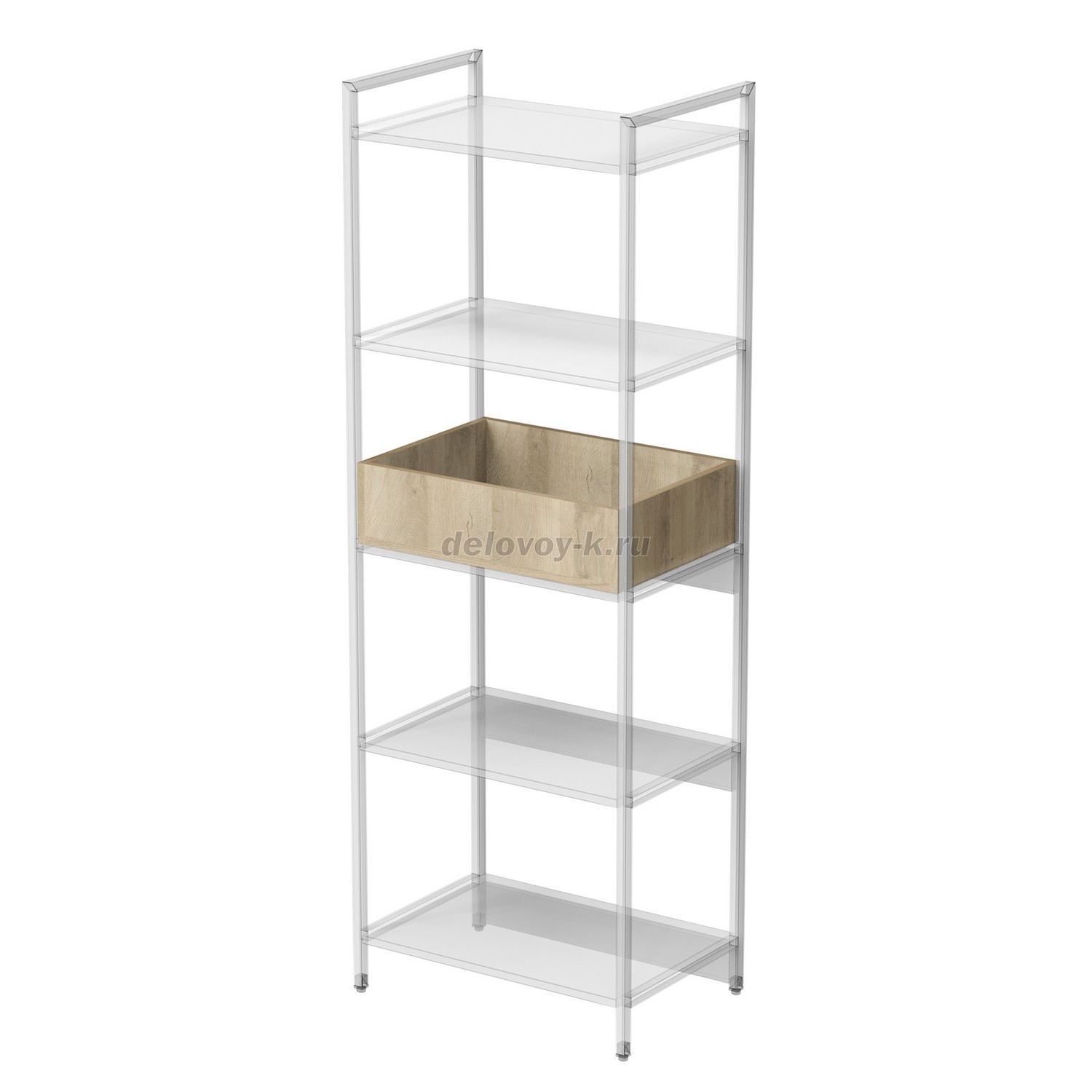 10К.600 Кашпо 600 для стеллажа (558*396*150) фото