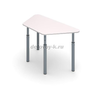 Стол ученический трапеция на круглых опорах регулируемый ТОЧКА РОСТА 1200*600*580-820 рис1