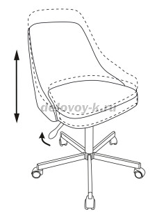 Кресло Бюрократ CH-340M рис3