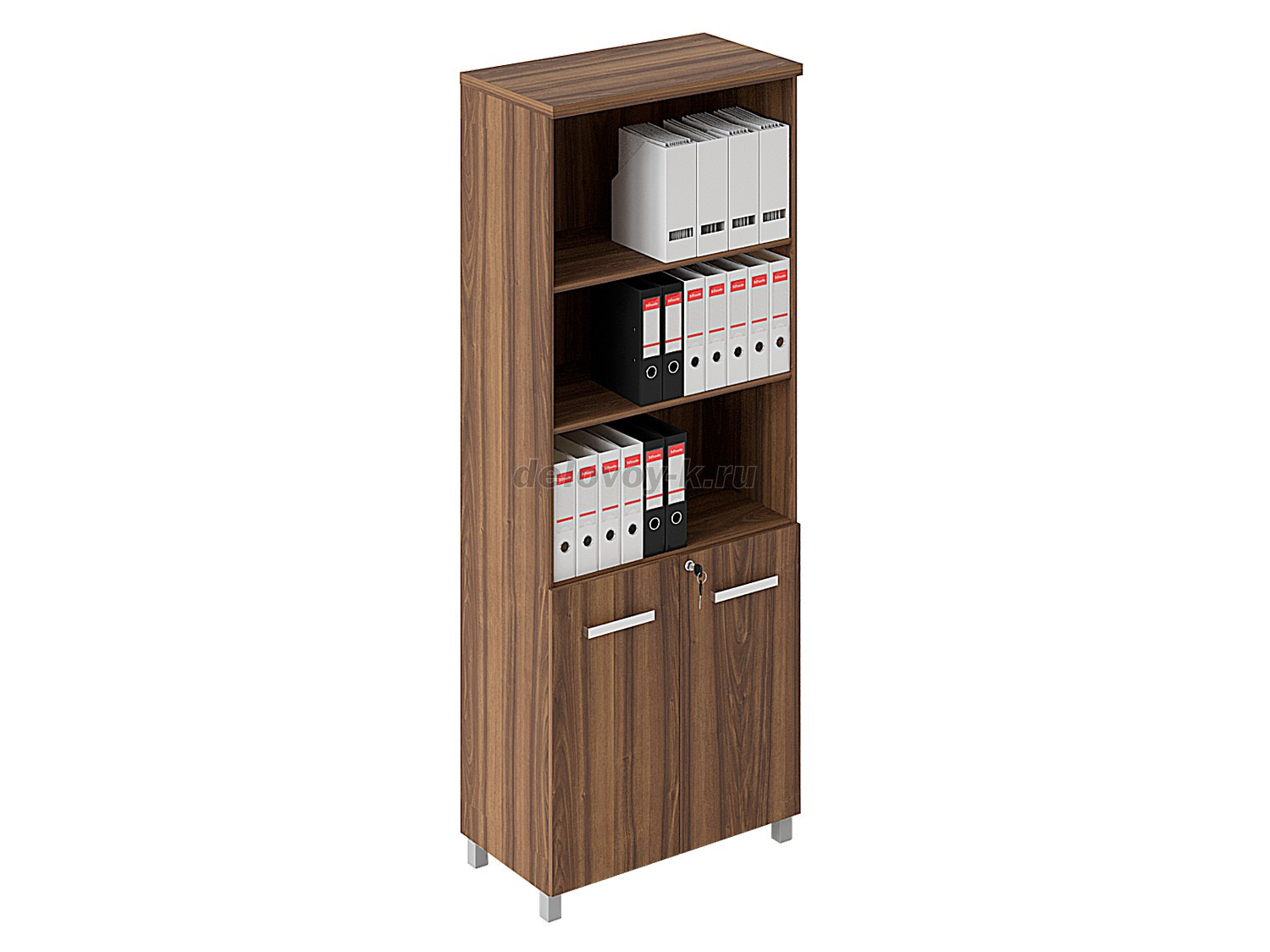 Шкаф высокий полуоткрытый 016/013/038 с крышкой, 4 полки 800х450х2090 фото