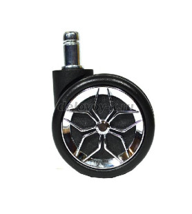 Ролики полумягкие 805-4 хром (комплект 5 шт.) рис1