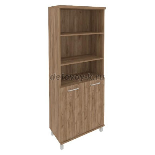 Шкаф высокий широкий (2 низкие двери ЛДСП) KST-1.1 801*432*2060 рис1