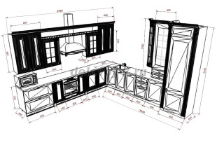 Кухонный гарнитур АМЕЛИЯ рис2