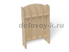 Шкаф для пол. напольный Волна 4-х секционный, 670*260*1050 (каркас дуб)
