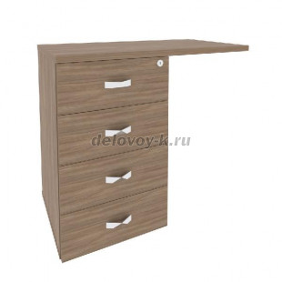 Тумба приставная (универсальная л/пр)  842*460*750 O.TPU-4 рис1