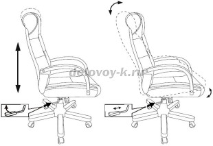 Кресло руководителя Бюрократ T-9928WALNUT/ECO рис4