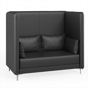 Диван 2-местный высокий ГРАФИТ В рис3